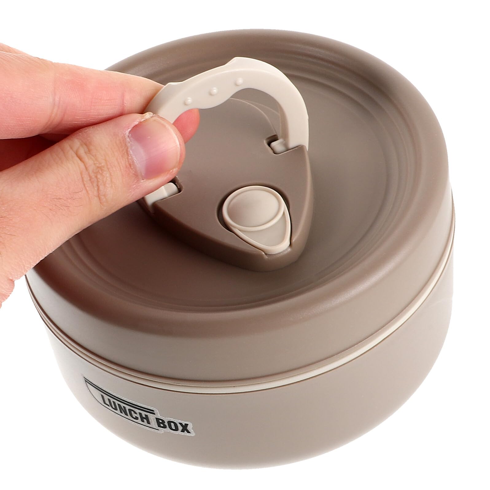 TOYANDONA Isoliertes 3 Stück Bento Lunchbox aus Edelstahl mit Tragbarer Thermotasche für Erwachsene Stapelbare Runde Behälter für Arbeit und Büro