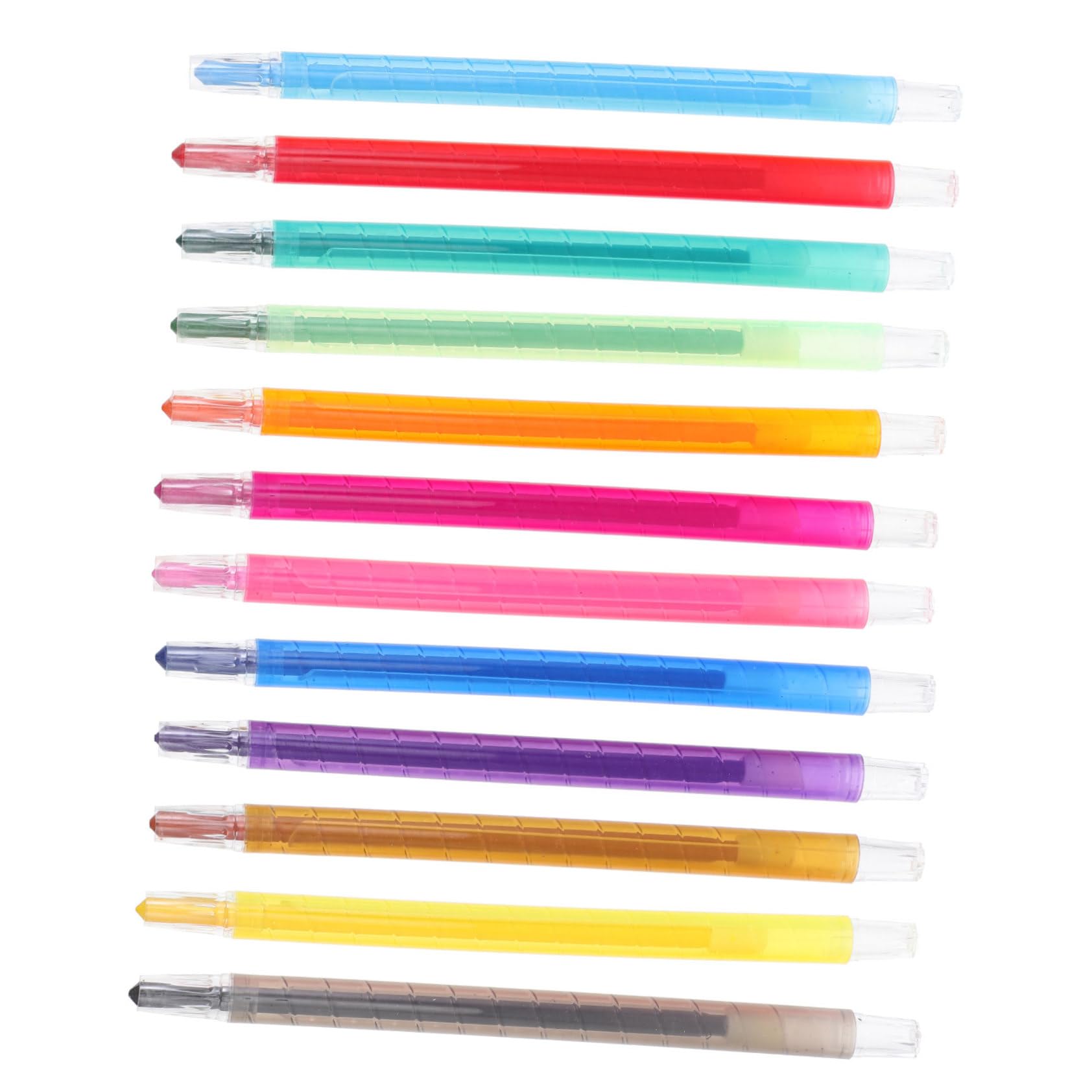 ULDIGI Students Painting Supplies 12pcs Rotating Boys and Girls Crayons Pencils for Boys and Girls Art