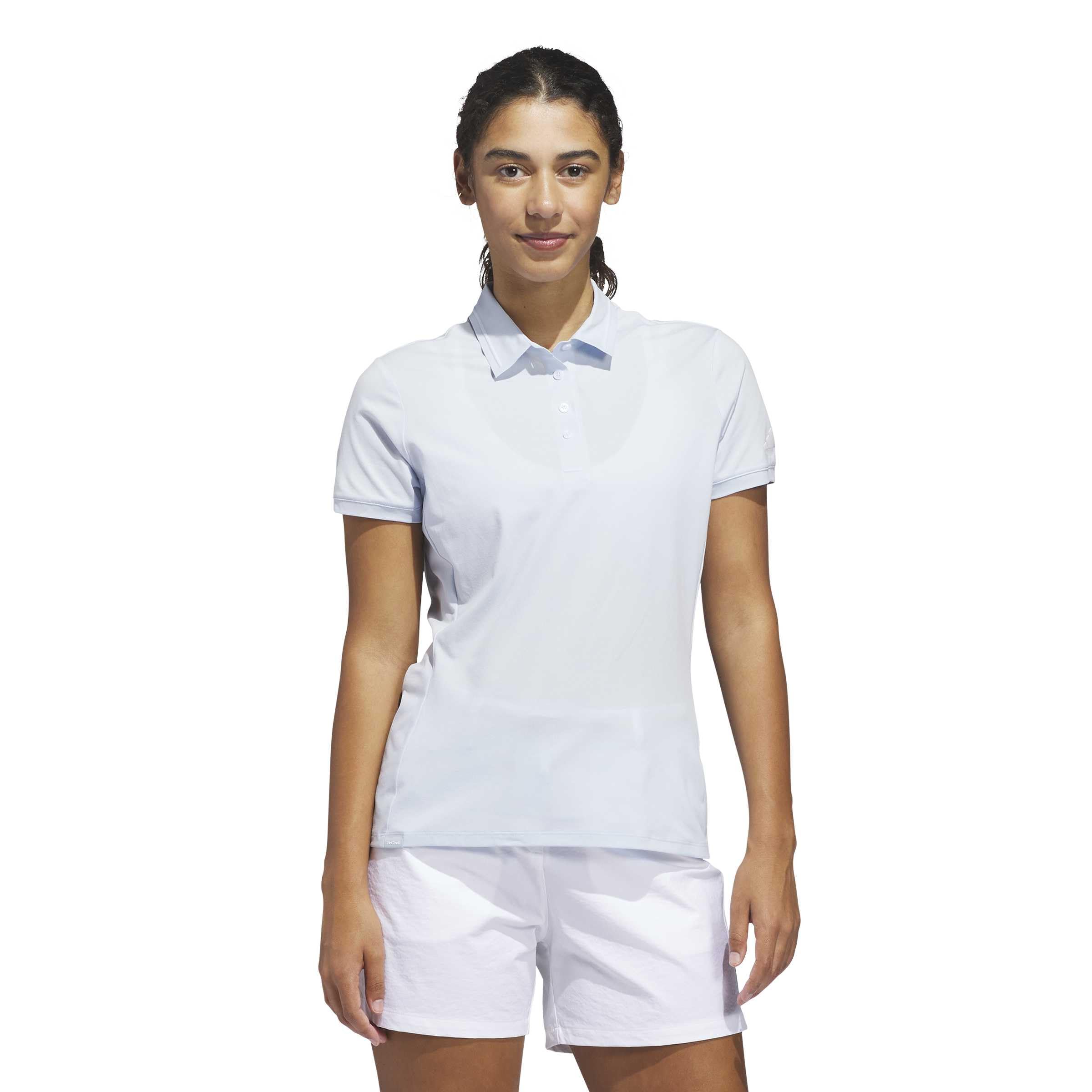 adidas Women's ULTIMATE365 Tour TWISTKNIT Polo Shirt, Crystal Sky, Large