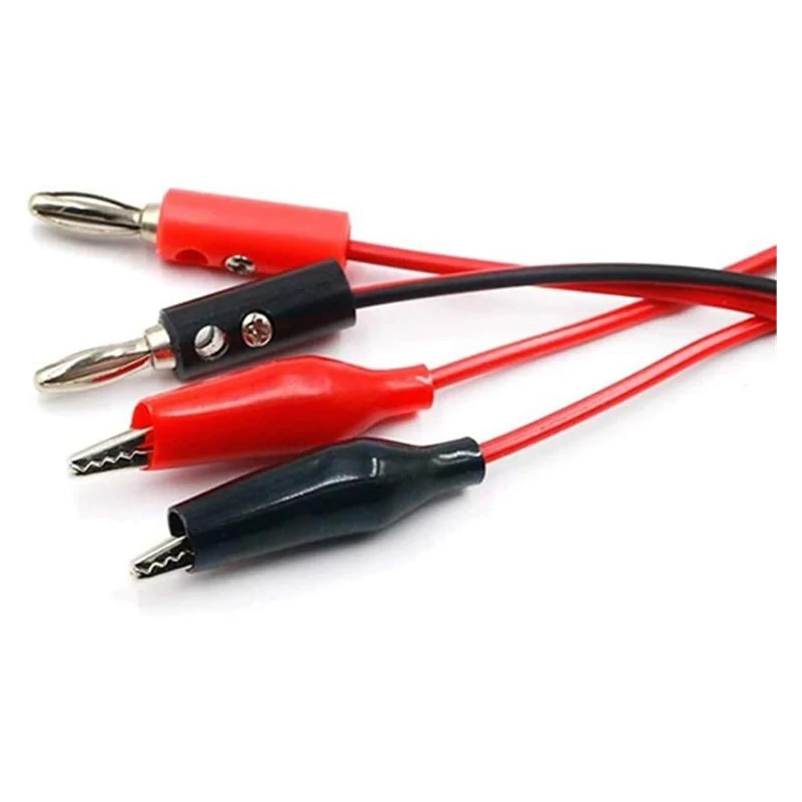 5 pares de 1 m de cable de prueba de clip de banana a cocodrilo, 15 A, 1000 V para multímetro (5 pares)