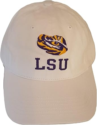LSU Tigers Hat Adjustable MVP Cap White 