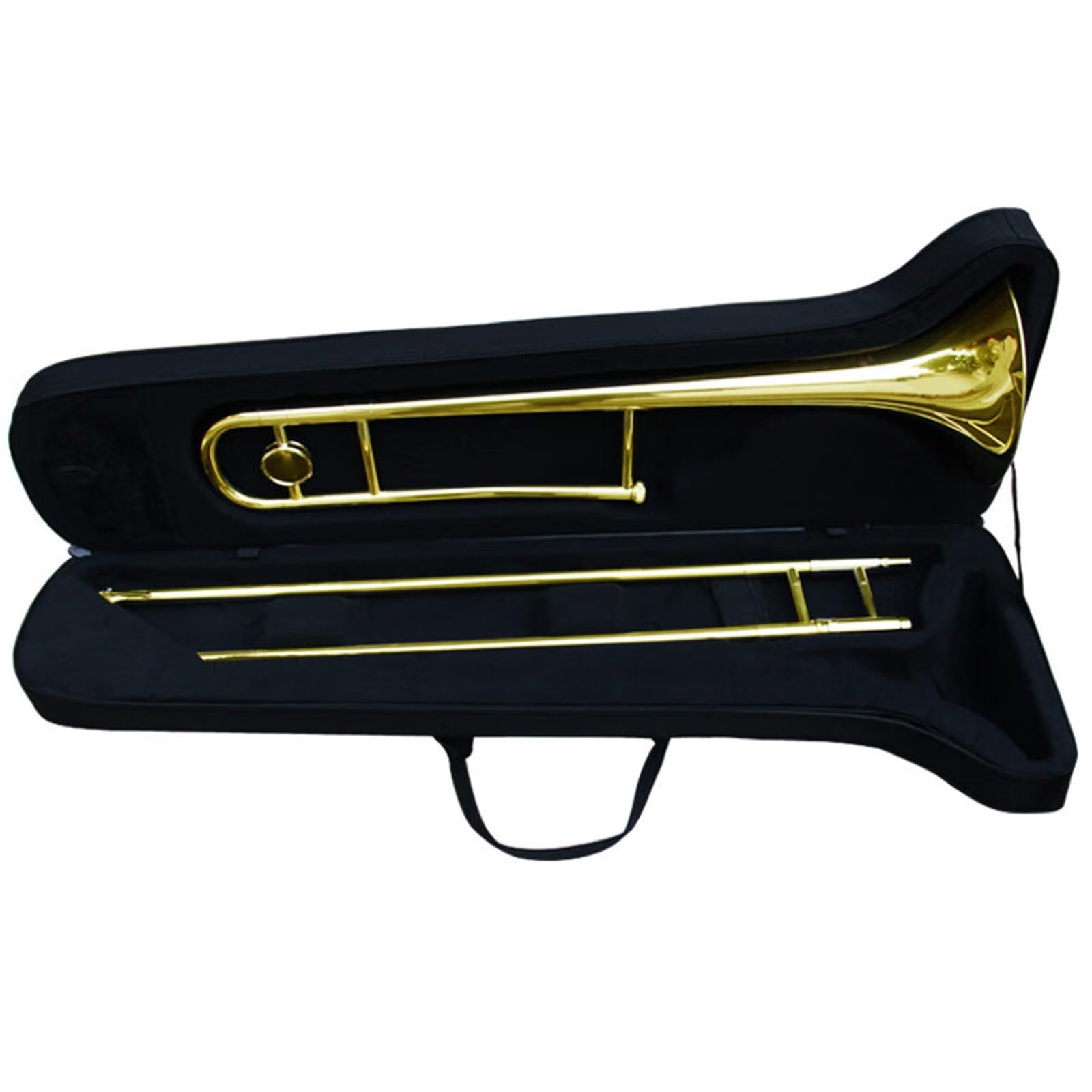 Trombón Profesional Instrumento De Trombón Alto En Si Bemol Mayor Instrumento Profesional Dorado Y Plateado(Silver)