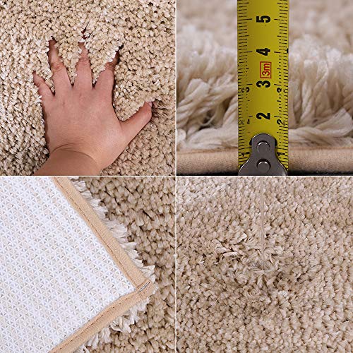 Tapis Shaggy doux et lavable, la solution anti-tache design