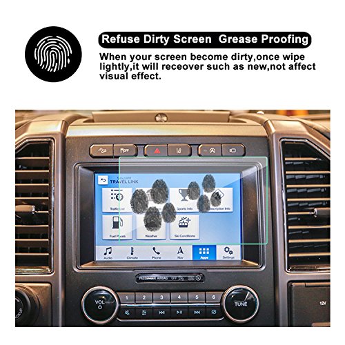 R Ruiya 2015-2018 Ford F 150 F250 F350 F450 Sync2 Sync3 2019 Ford Ranger 8-Inch Display Touch Screen Car Display Navigation Screen Protector, Hd Clear Tempered Glass Protective Film (1Pcs Tempered Glass Protector) #TOP4