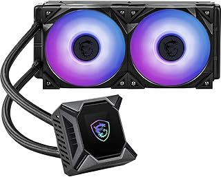 MSI MPG CoreLiquid K240 - AIO CPU Liquid Cooler - 2.4" LCD Screen - 240mm Radiator - Dual 120mm ARGB PWM Fans