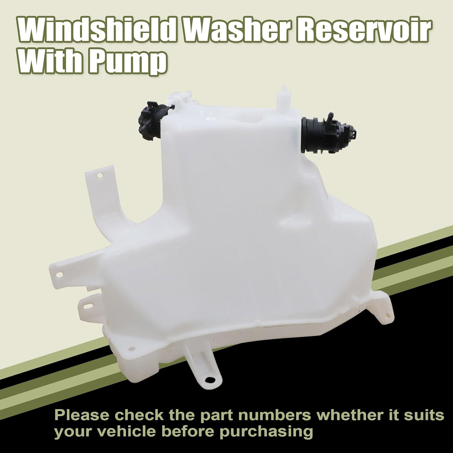 Priprilod Windshield Washer Reservoir With Pump Compatible With Toyota 4Runner Compatible With Lexus GX470 2003-2009 85315-60300 85315-60320 85330-60170 85330-60180 627-50493 627-50492