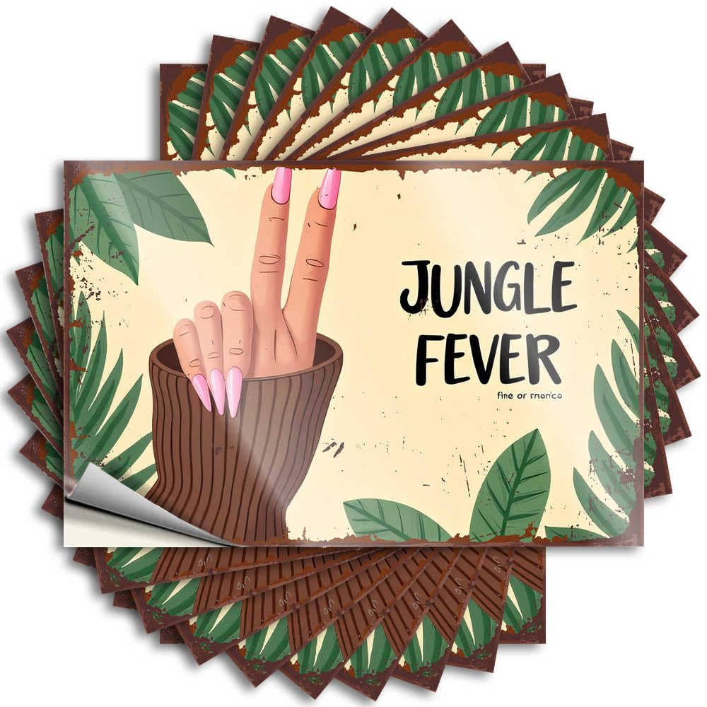 Book Quote Aesthetic Decals, Fall Decor Cute Pattern Design for Things Notebook | Wall Removable Vinyl Jungle Fever: A Tropical Nail Art Adventure(12X18CM)