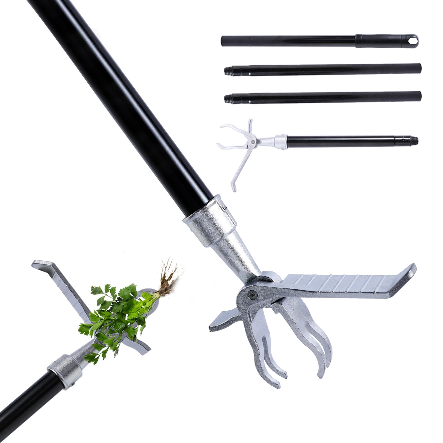 Yocada Weed Puller Tool Stand Up Weed Remover Tool 62.59"