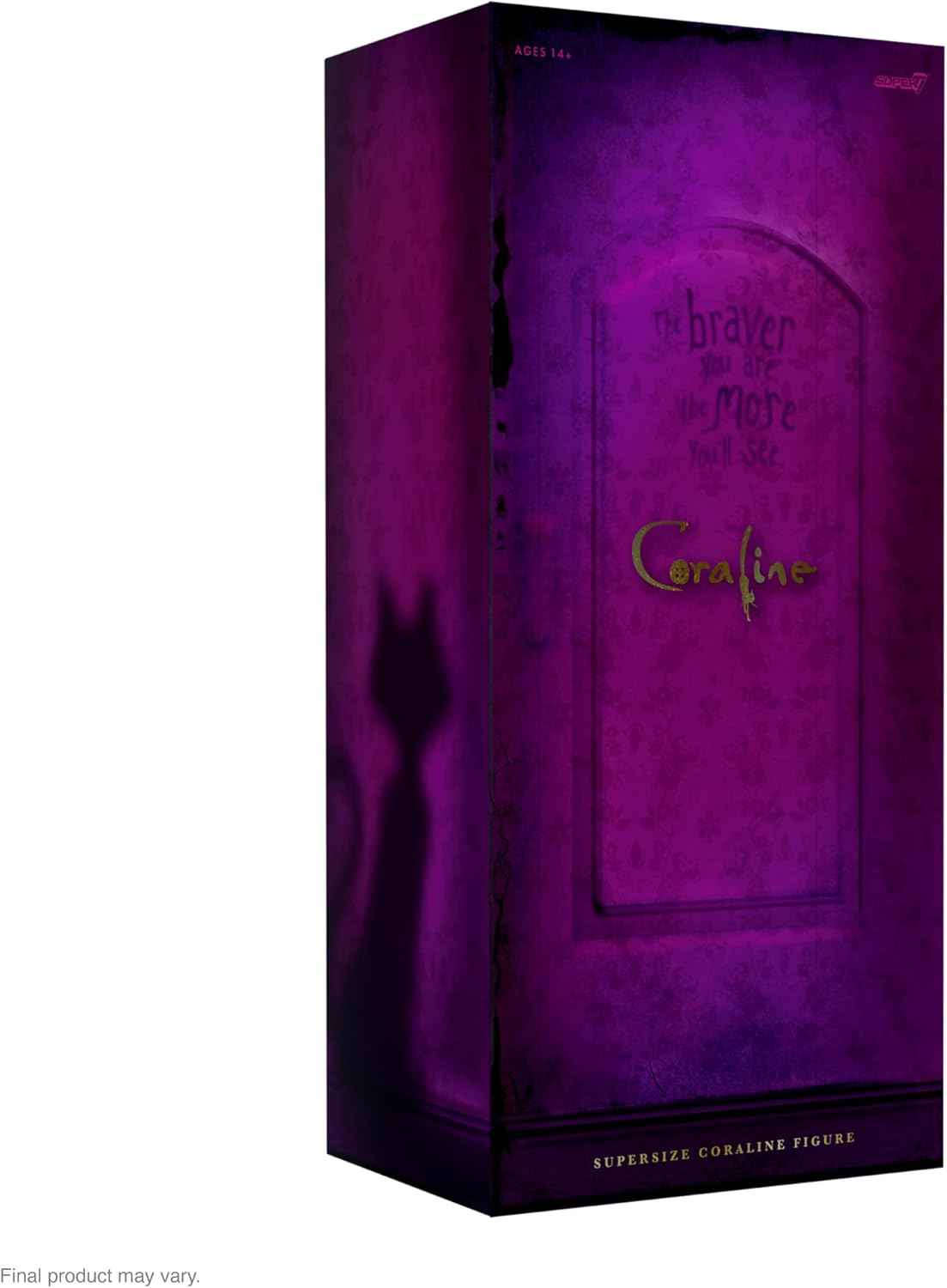 Super7 Supersize Coraline (Button Eyes) - 16" Coraline Action Figure with Fabric Clothing Classic Movie Collectibles and Retro Toys