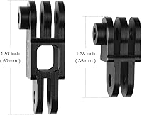 Vista 4 de HSU Brazo de extensión de aluminio para GoPro Hero 13/12, montaje de juntas rectas de brazo de ajuste de metal, montaje de juntas rectas en la misma