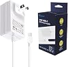 BOXPUT 27W Power Supply PD Adapter for Raspberry Pi 5 Power 5.1V 5A Type-C Power Supply for Raspberry Pi 5 8GB 4GB White US Plug