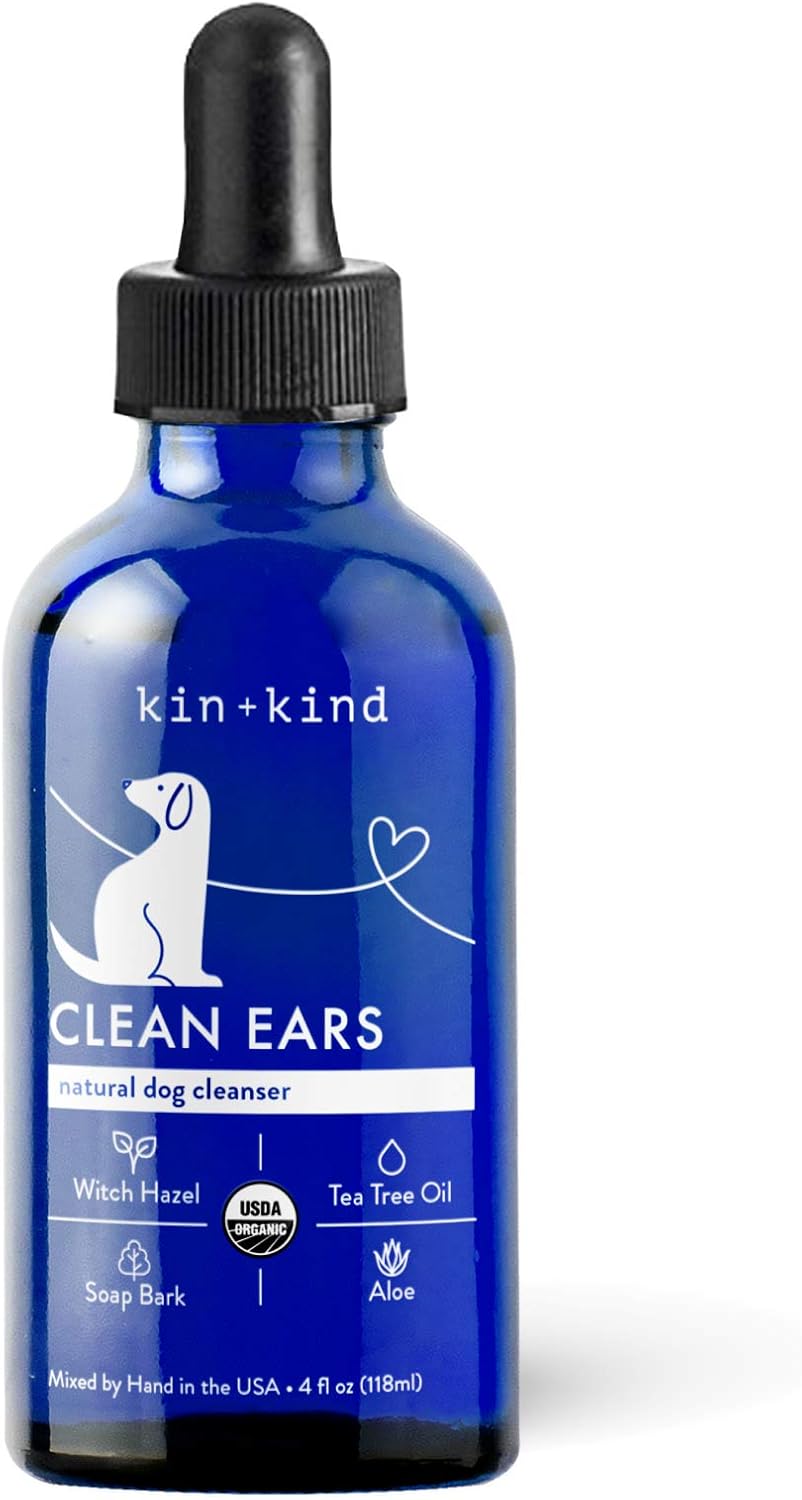 kin+kind Organic Ear Cleaner for Dogs (4 fl oz