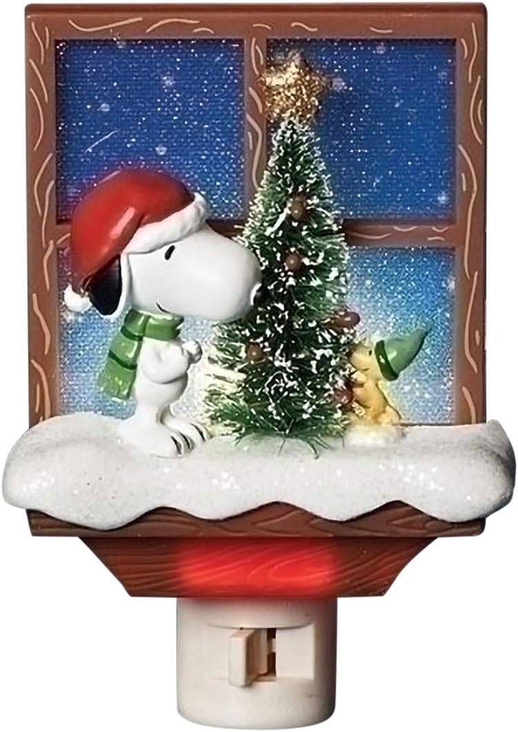Roman 30276 Peanuts Snoopy Nightlt6, Multi-Colored, 6 X 4 Multicolor