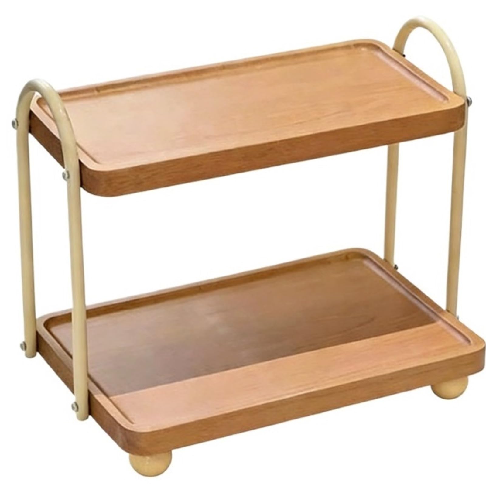 CYairong-22 Cup Display Shelf Cream Wood Style Storage Household Light Luxury Mug Coffee Cup Holder Coffee Mug Display Rack