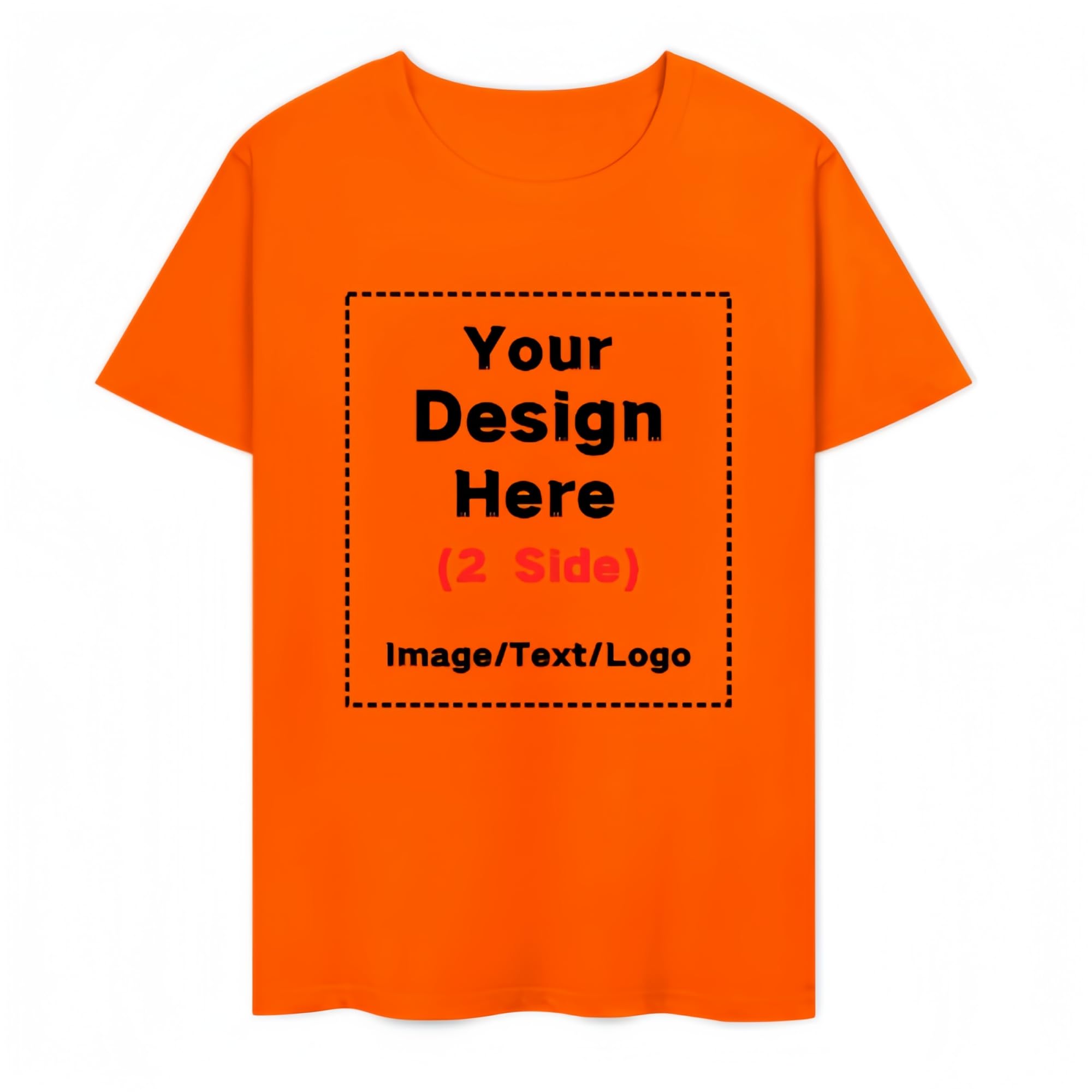 Custom T-Shirts for Men, Women & Kids Design Your Own Printed Image, Personalized Cotton Tee Shirts for Adults