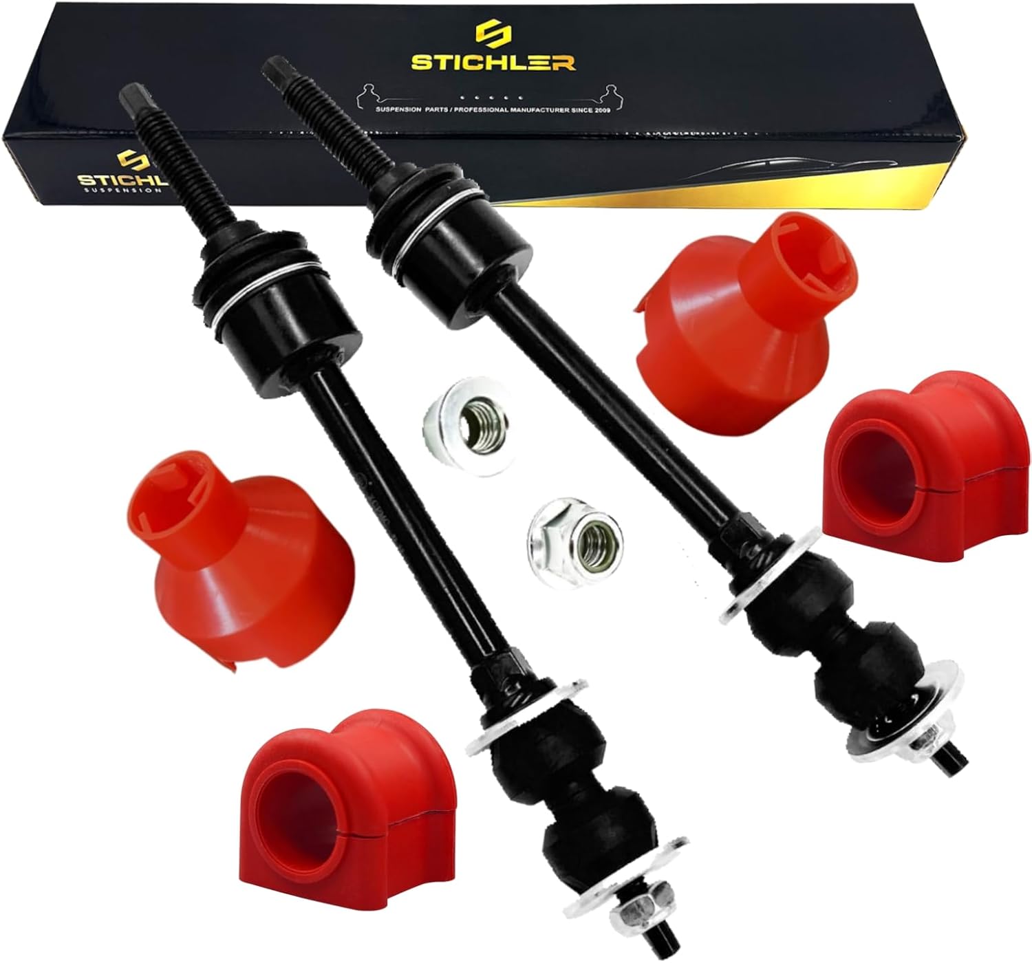 4PC 2006 2007 2009 2010-2018 Dodge Ram 1500 4WD 2019-2024 Ram Classic Front Suspension Stabilizer Sway Bar End Links K80894