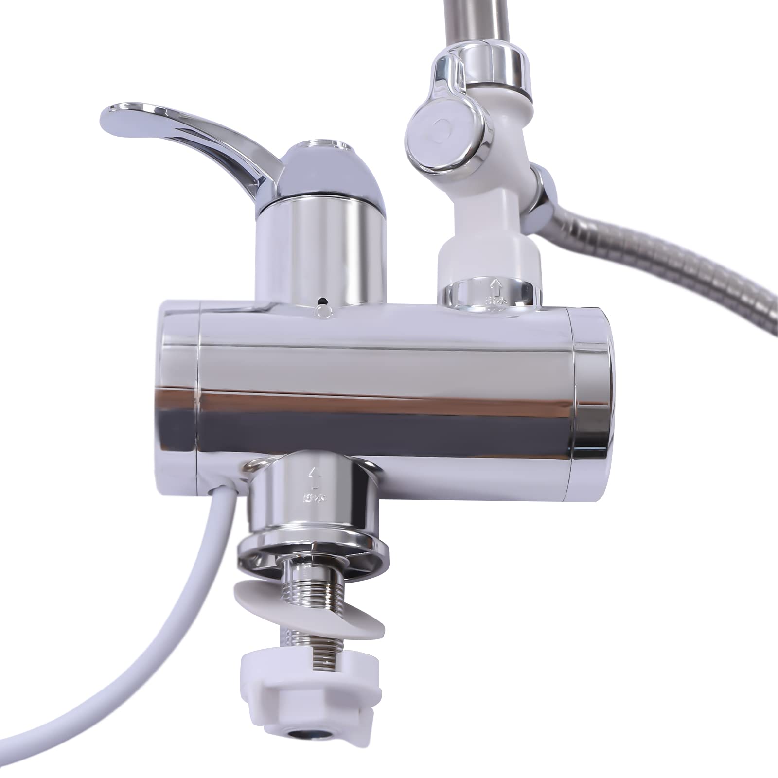 Grifo de agua caliente eléctrico con pantalla digital, calentador de agua instantáneo, grifo de ahorro de energía para cocina, baño, jardín, camping