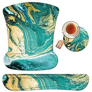 Skyfree Marmor-Design Handgelenkauflagen-Set 3-teilig