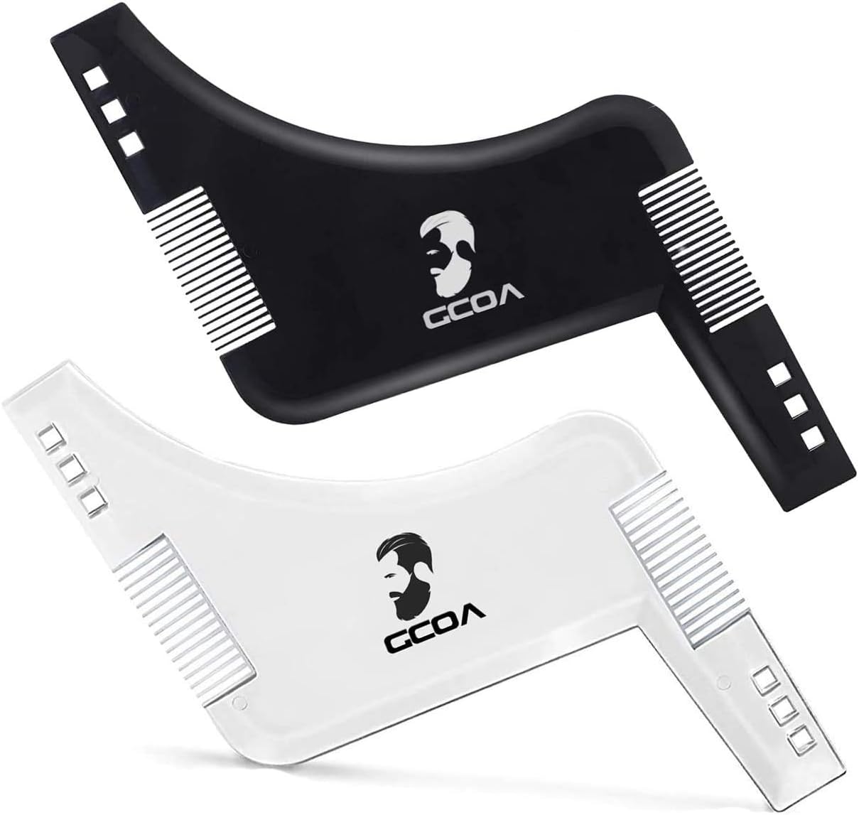 LABOTA2PCS Beard Shaping & Styling Tool Template with inbuilt Comb for Perfect line up & Edging