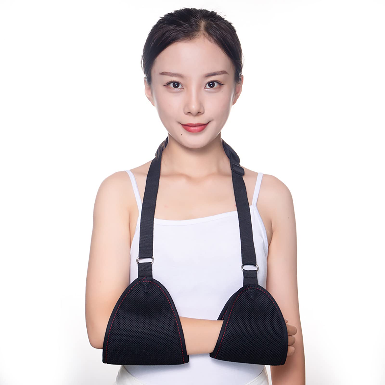Cabestrillo para Brazo con Cojines de Hombro Suaves, inmovilizador de Hombro Transpirable Ajustable Cabestrillo para Brazo de Ducha Soporte de Codo de Hombro médico Ligero