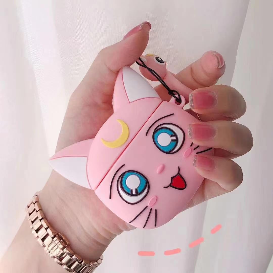 Amazon | 美少女戦士セーラームーン ルナ猫 イヤホンケース AirPods