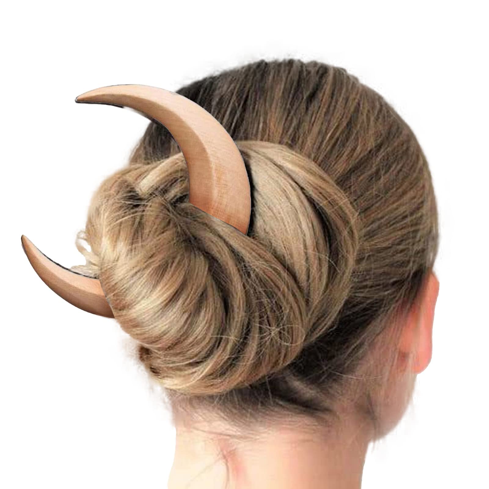 Saterkali Hair Stick Hair Fork with Crescent Moon Design