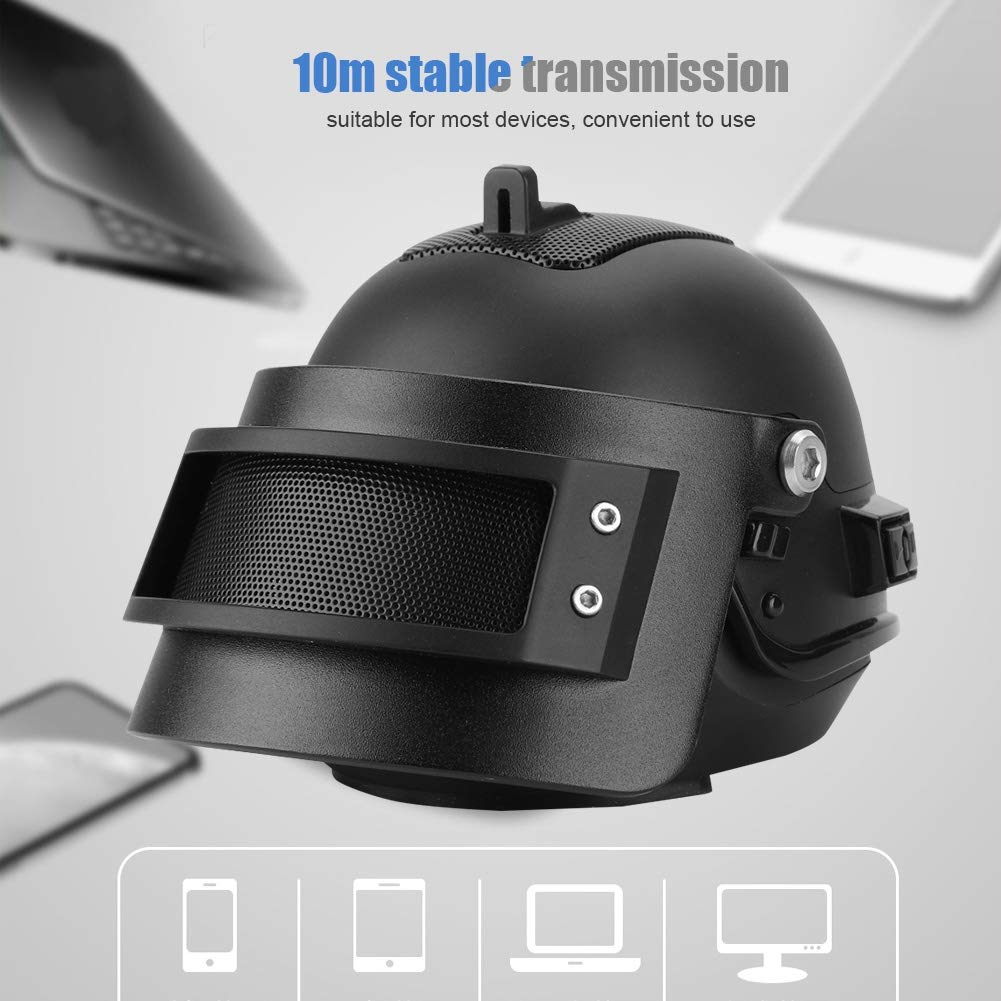 Cyrank Altoparlanti Bluetooth Wireless, Altoparlante Stereo Portatile a Forma di Mini Casco per Altoparlanti per Computer Desktop Laptop PC per Desktop