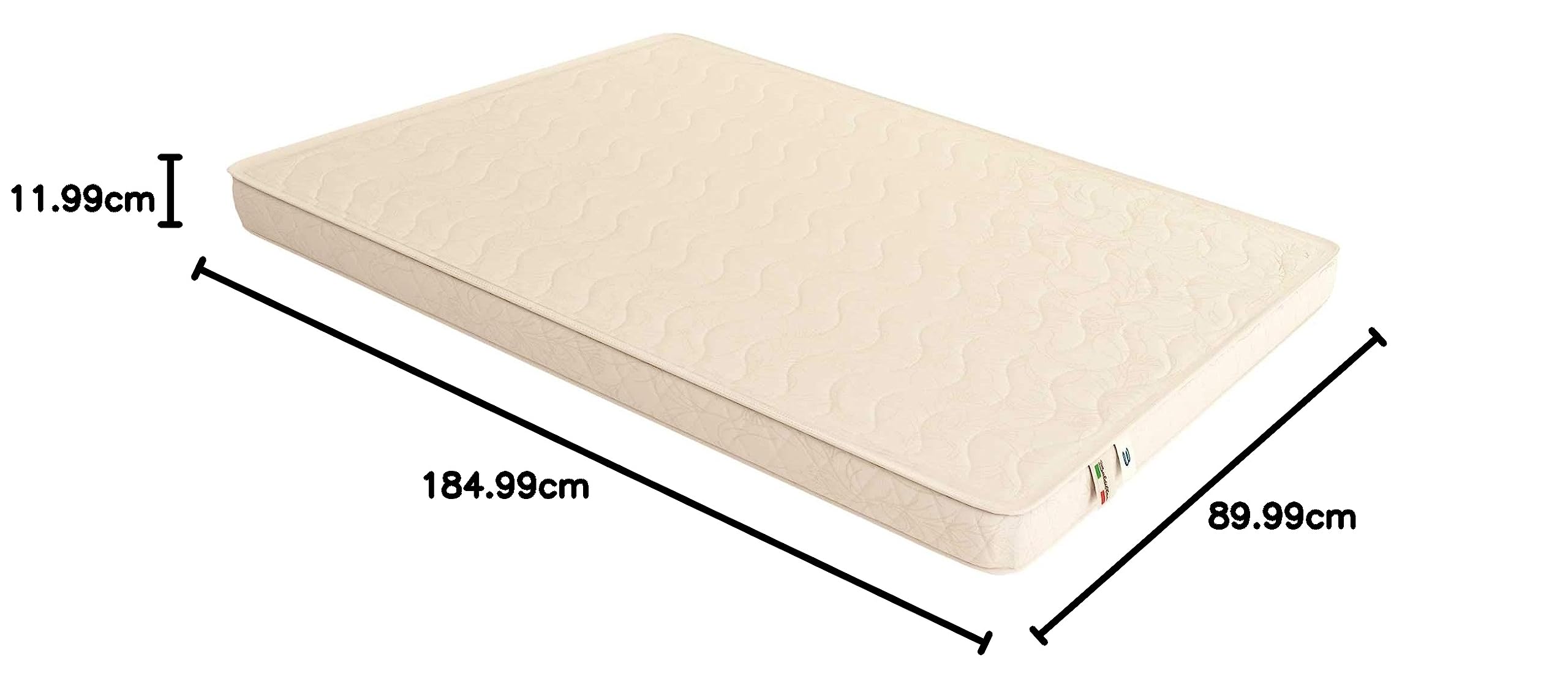 Baldiflex Easy Small Memory Foam Materac – Rolowany ortopedyczny średni mocny materac (90 x 185 cm)