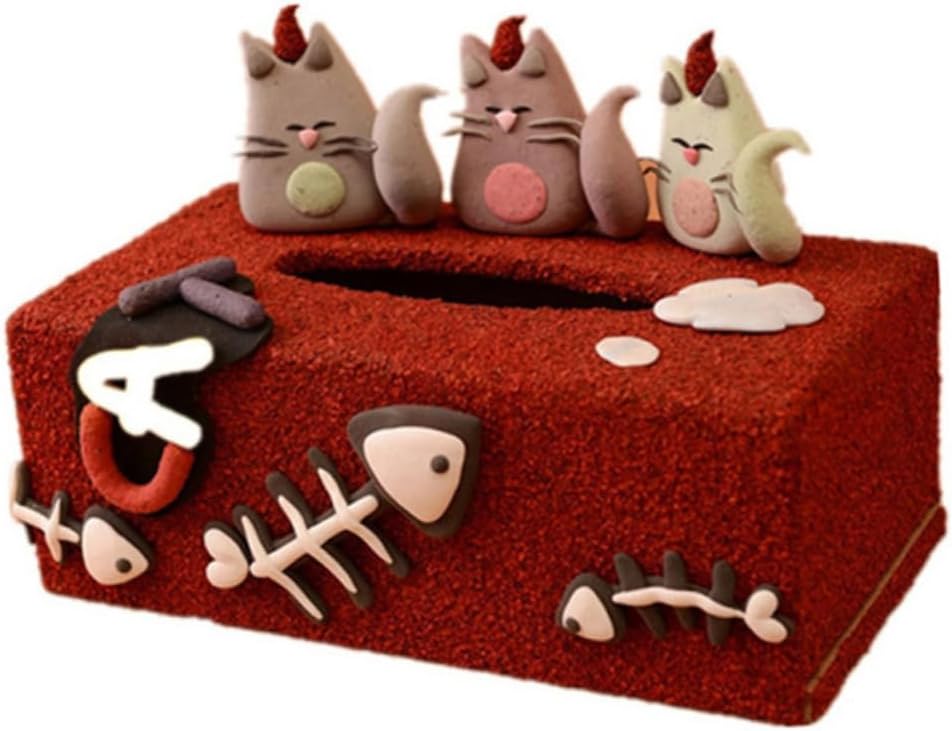 6pcs Box DIY Tissue Box Tissue Holder for Craft Paper Towel Dispenser Blank Wood Blank Crafting