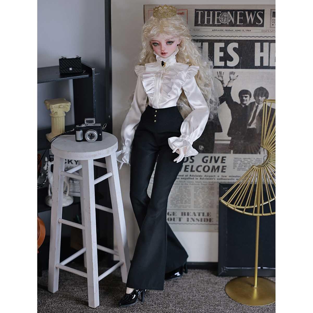 Oueneifs Lenabjd Bjd Bambola 1/4 stile moderno con estate fresco usura resina giocattolo per 15+ anni