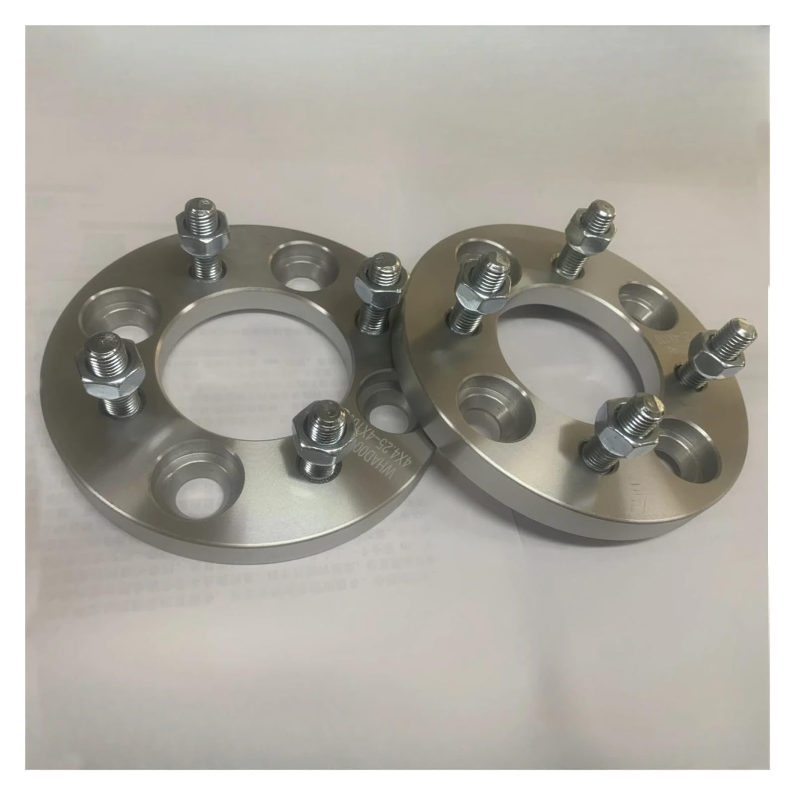 Distanziale ruota automobilistica 2 pezzi adattatori per ruote da 15 mm distanziatori PCD 4x100 a 4x114,3 foro centrale 60 perni con aletta M12x1,5