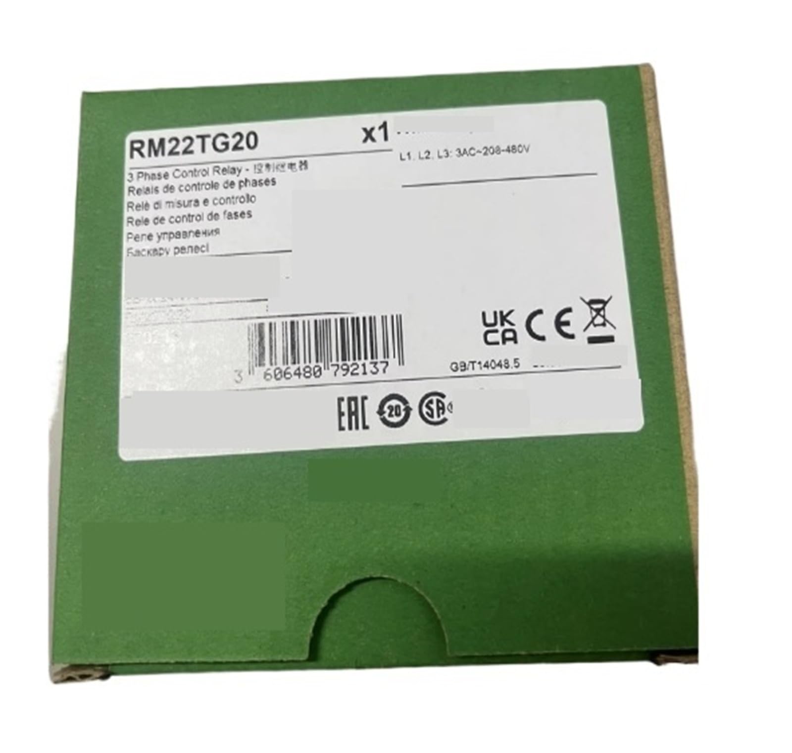 KOSBO Relé de Control trifásico, RM22TG20, relé de protección de Secuencia de Fase, Original