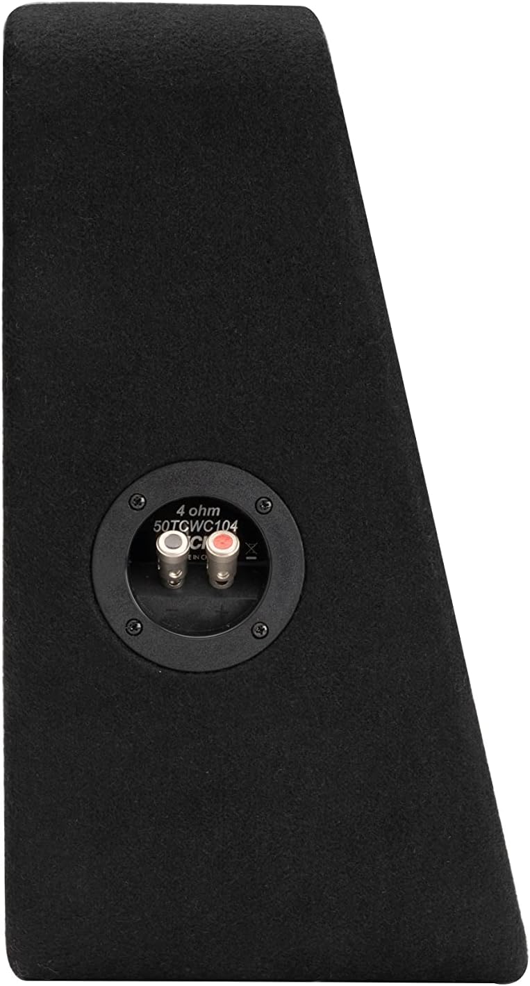 KICKER 50TCWC104 CompC 10" Subwoofer in Thin Profile Enclosure 4-Ohm