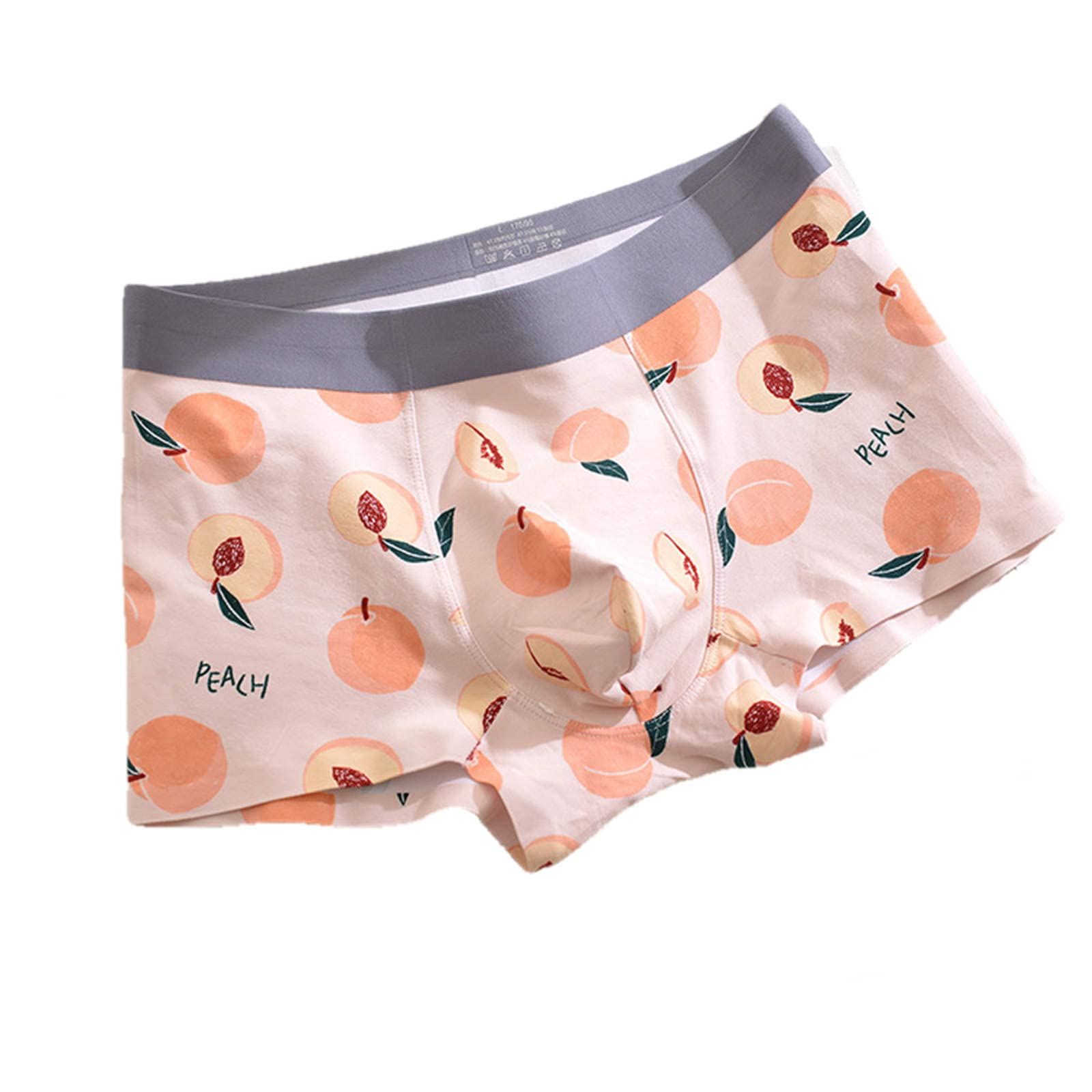 Boxer Uomo Boxer Seamless Modal Media Vita Stampa Intimo per Uomo Tratto Traspirante-4 Packs,XL