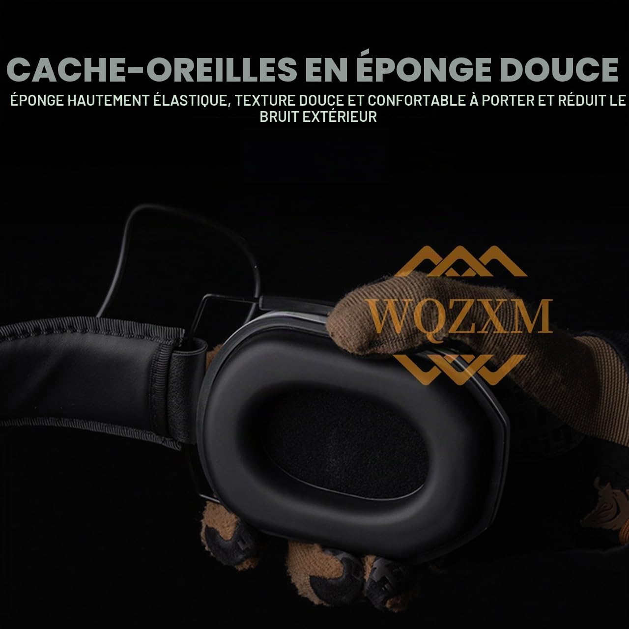 Nouveau Casque Tir Électronique pour Protection Auditive, Protection des Oreilles, Réduction du Bruit, Casque Antibruit Tactique Chasse Active(Pink)