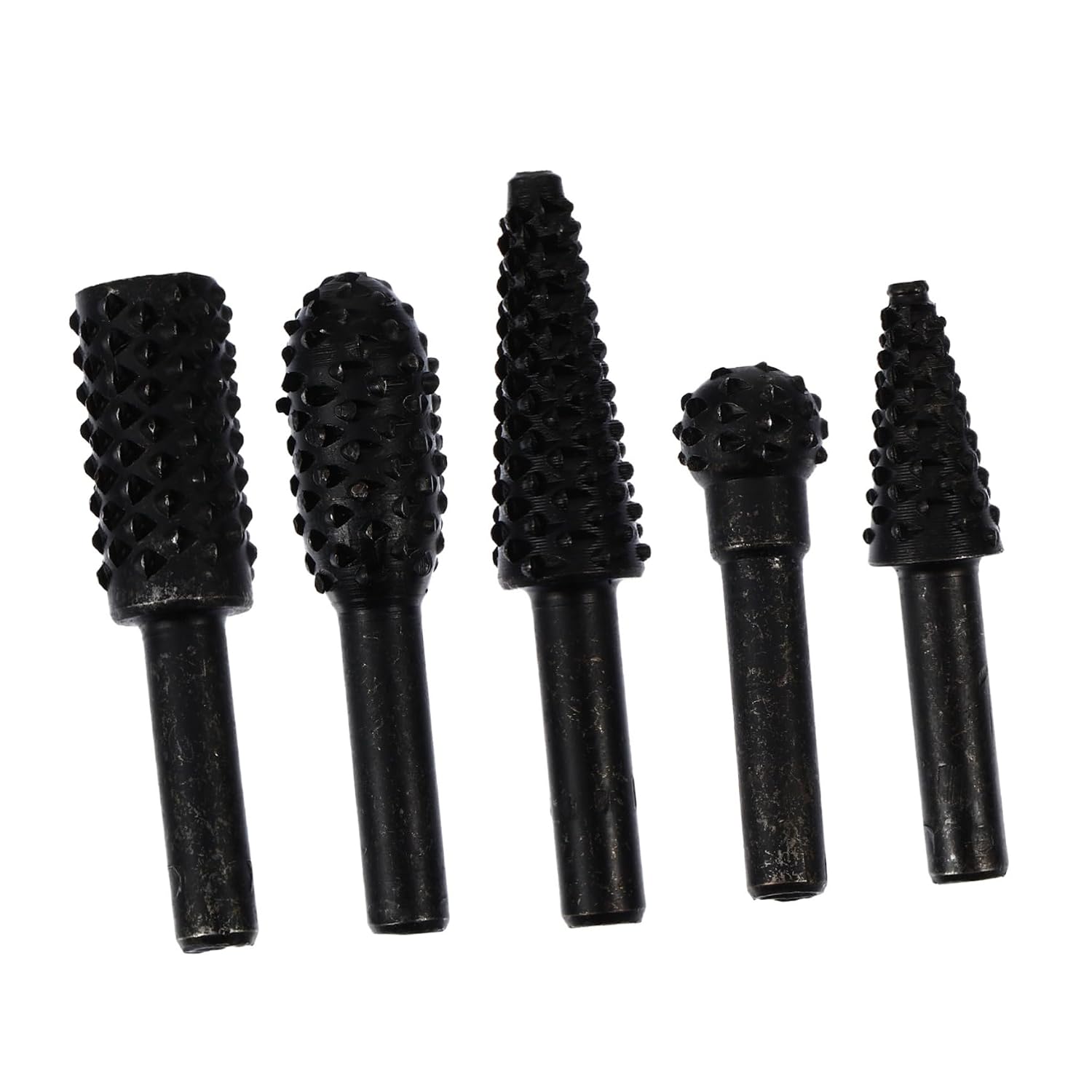 Rotary Cutter File Set 5Pcs Steel Burr Attachment for Drill Grinding
