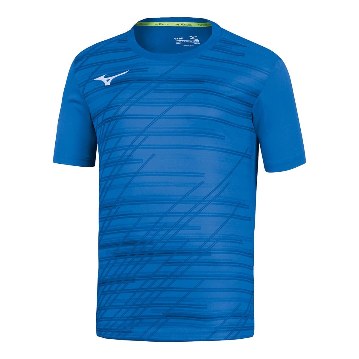 MIZUNO Men's Chiba Tee M T-Shirt, Royal, L