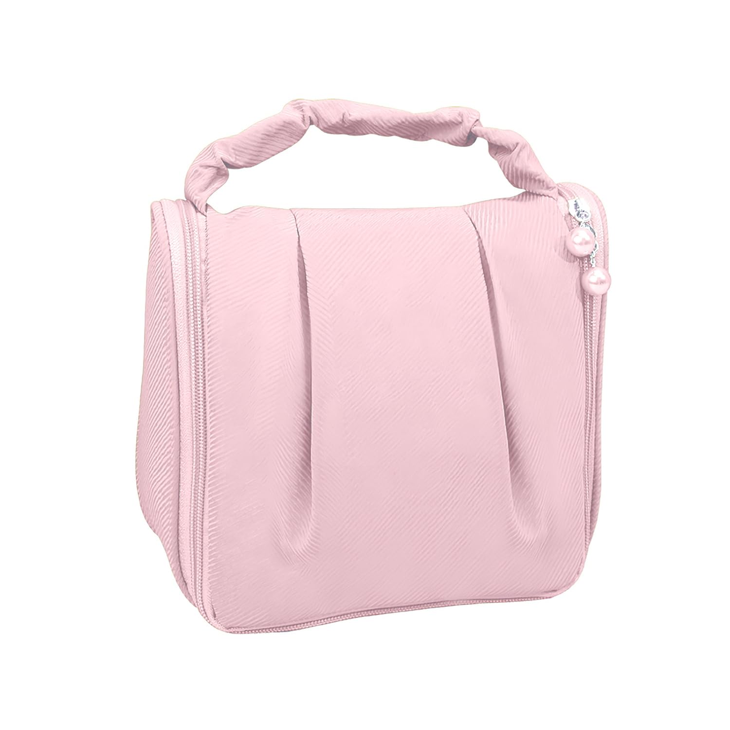 Cortina Multifunctional Travel Toiletry Bag Large Makeup Pouch Waterproof Shower Wash Bag Cosmetic Organizer Case Travel Kit Pack, Light Pink-image-28