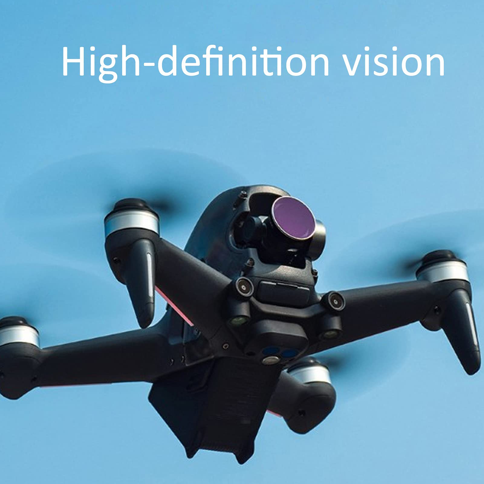 Zestaw filtrów ND do drona ze szkła optycznego ND8 ND16 ND32 ND64 filtr ochronny obiektywu do FPV Combo Drone Czarny stop aluminium 4 szt