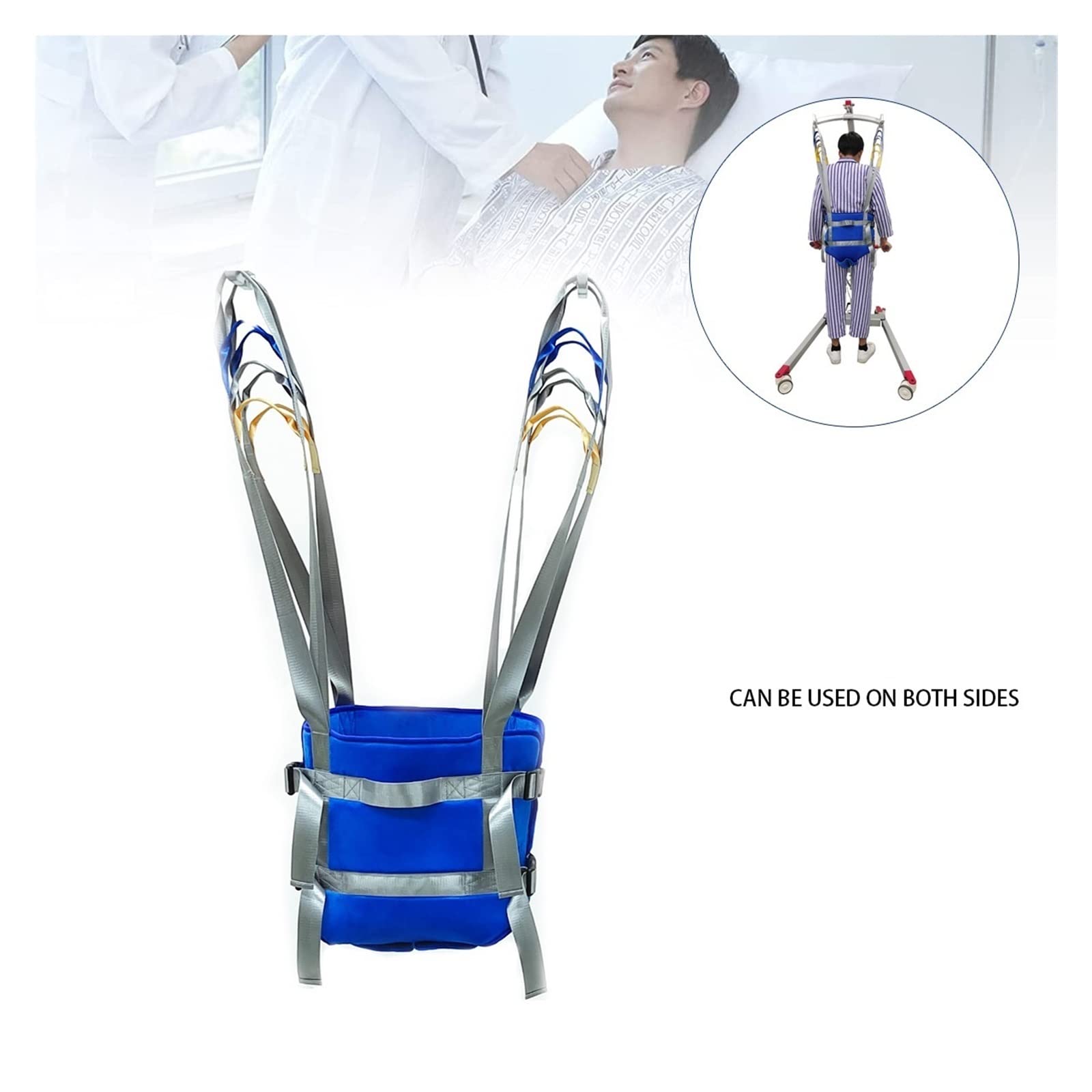 Cinturón de Transferencia Médica ​elevación,Arnés de Elevación de Paciente de Cuerpo Completo,Cinturón for Caminar Asistido por El Paciente ,para Personas Mayores Discapacitado g ( Size : Medium )