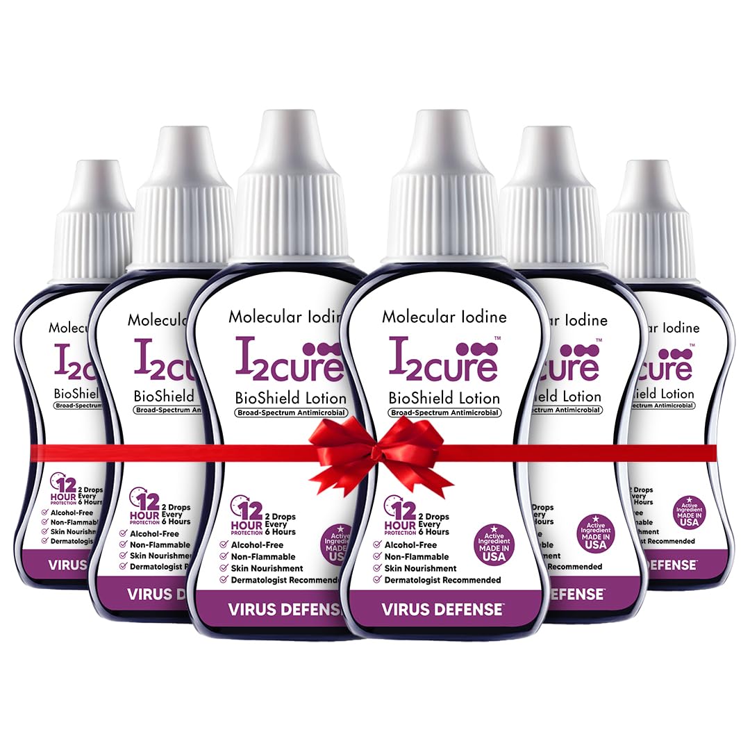 BioShield Sanitizer Lotion Protects from Viruses, Fungi & Bacteria | 2 Drops Kills 99.9% Bacteria and Gives 12 Hours Protection - 15ml (Pack of 6, 90)