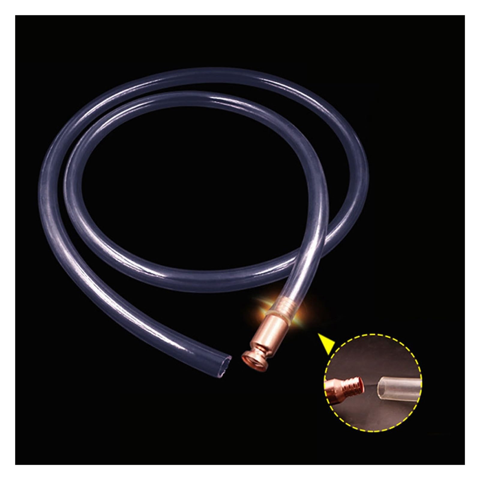 Tuyau De Siphon Manuel Pour Transfert D'essence, Eau, Huile - Raccord En Cuivre, Longueur Variable