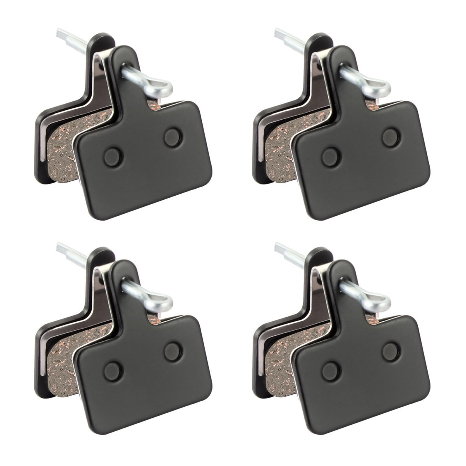4 Pairs Bike Brake Pads, Disc Bicycle Brake Pads for Shimano M315 M355 M515 M525 C501 C601 M375 M395 M415 M416 M446 M465 M475 M485 M486, MTB Ebike Mountain Bike Brake Pads Replacement