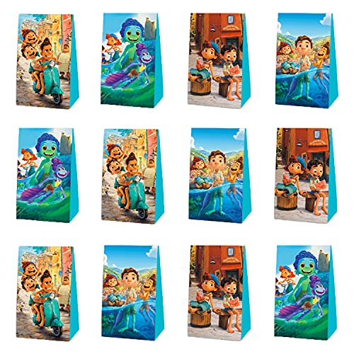 12 Pack Luca Party Favors Gift Bags for Video Fans Luca Birthday Party Decorations