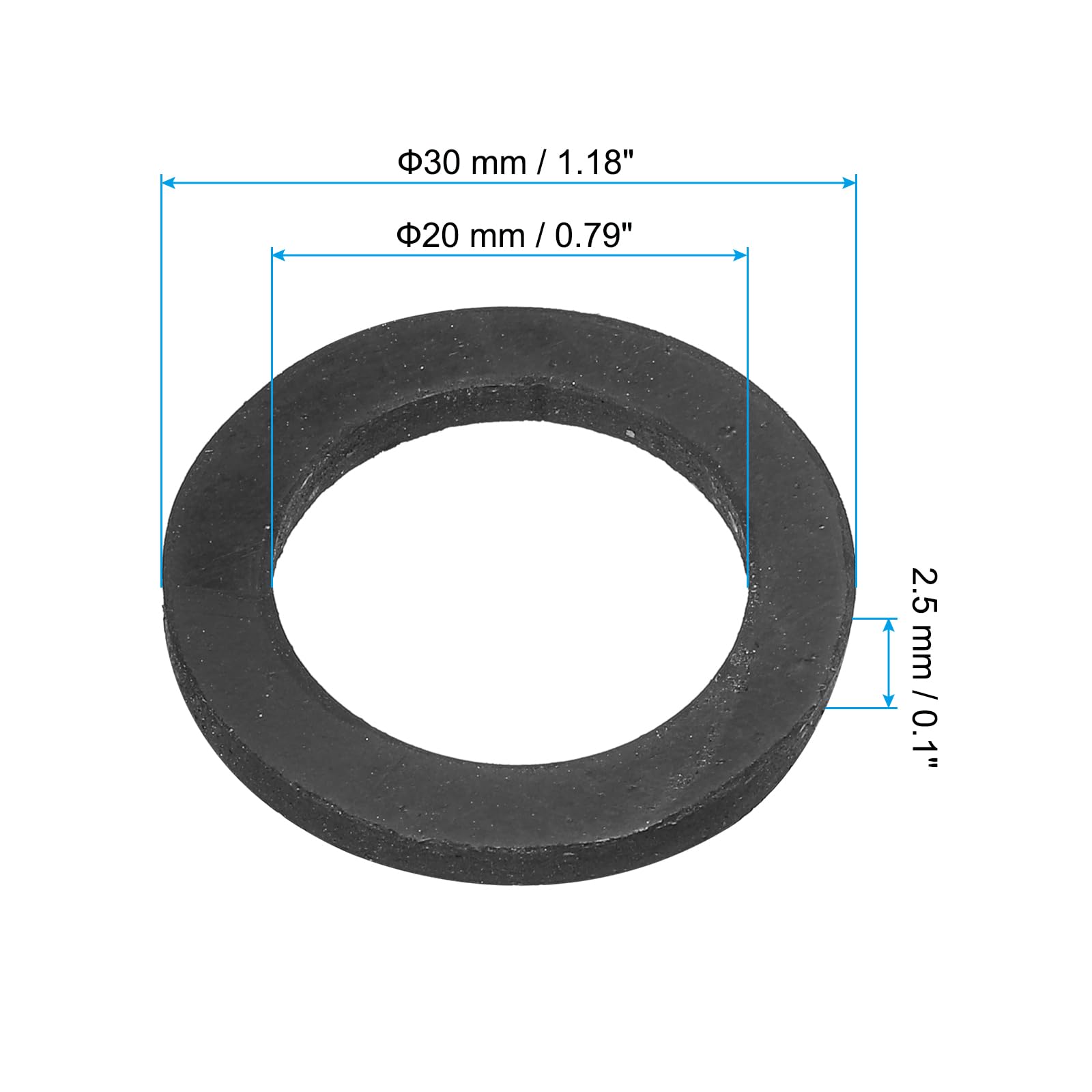 PATIKIL M20 Rubber Flat Washer - Image 2