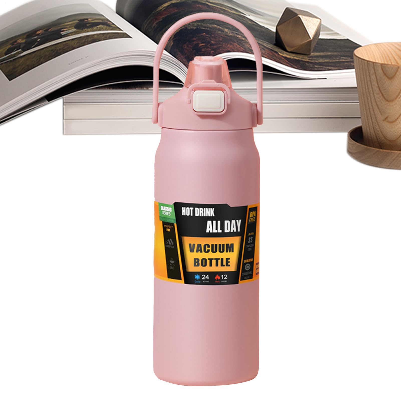 Borraccia Borraccia In Acciaio Inossidabile Da 1500ml Con Cannuccia | Bottiglia per Acqua Fresca Per Bambini, Donne, Uomini, Scuola, Sport, Casa, Viaggio, Caffè E Bevande