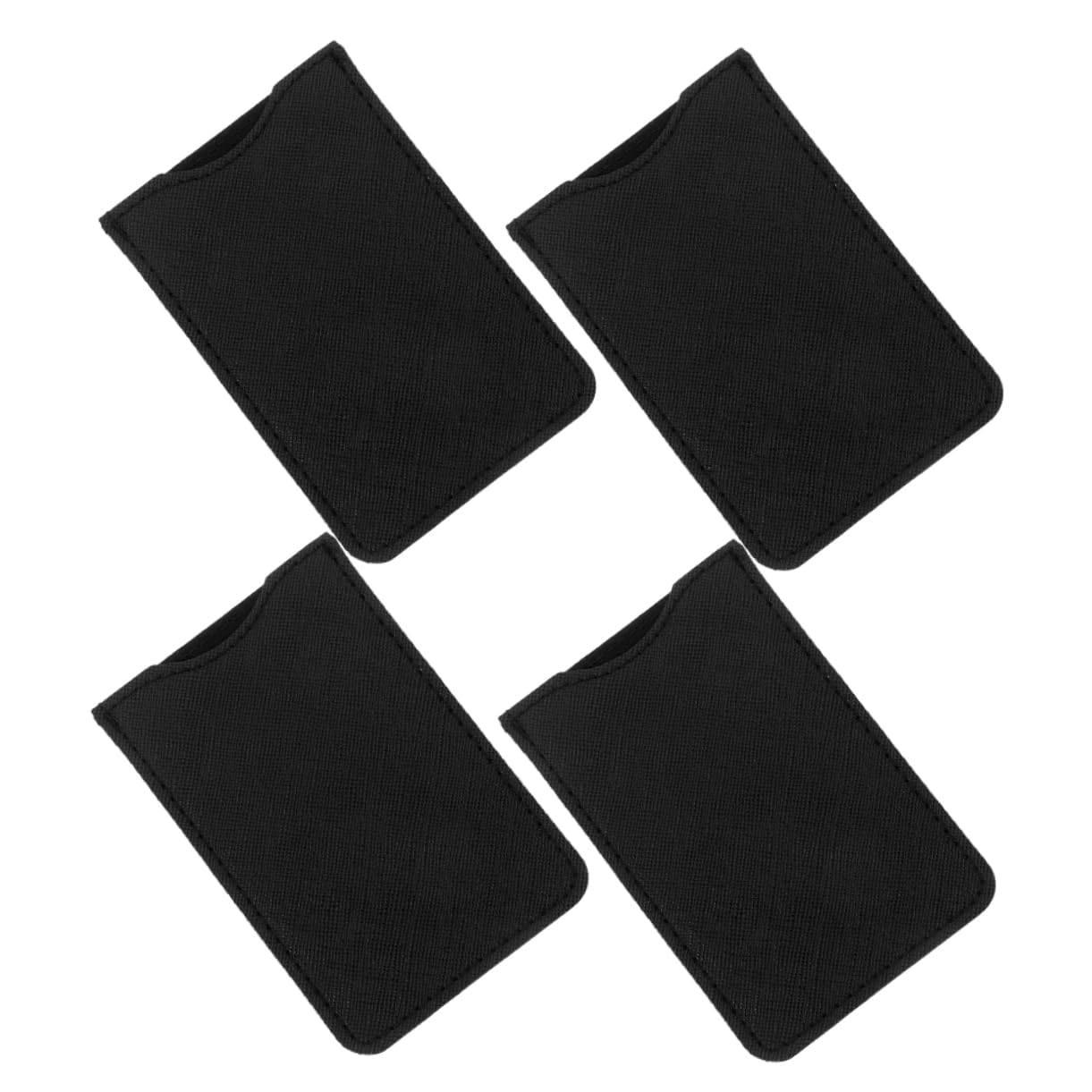 MUSISALY 4Pcs PU Leather Hair Comb Pouch Durable Storage Case for Shears and Eyelash Tweezers Portable Organizer for Home and Travel Use Black Dandruff Comb Pouch