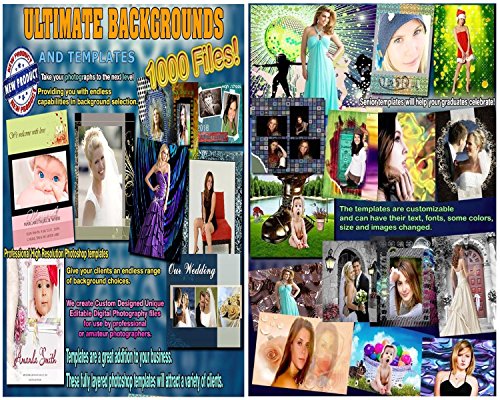 ULTIMATE Digital Backdrops BACKGROUNDS Chroma Key Muslin Photo PSD Templates