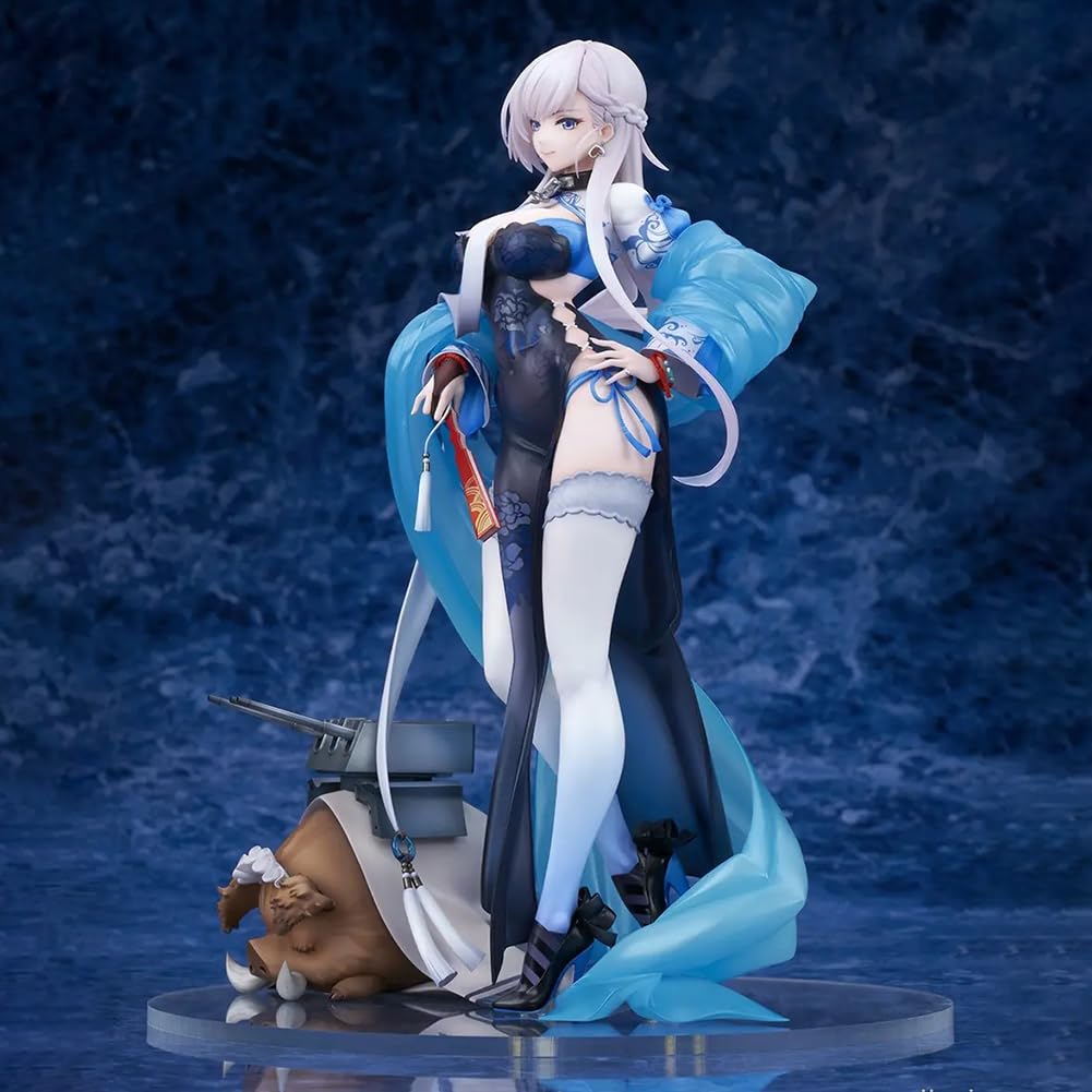 Azur Lane Figura HMS Belfast, statua di anime, 26 cm, squisita scultura in PVC fatta a mano da collezione, regalo di compleanno per i fan
