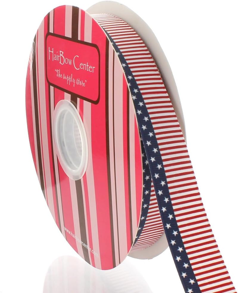7/8" USA Flag Grosgrain Ribbon 100yd
